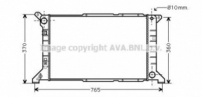 AVA QUALITY COOLING fd2204 -  Радиатор, охлаждение двигателя